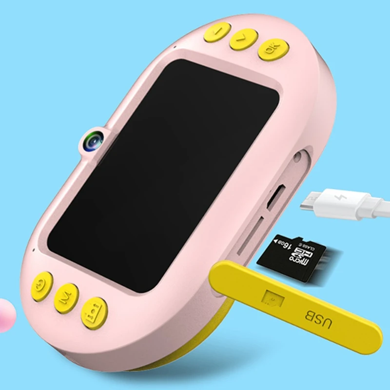 2.0 Inch Mini 8.0Mp Children Hd Wifi Digital Camera Lcd Dual Lens Donut Camera Waterproof Cute