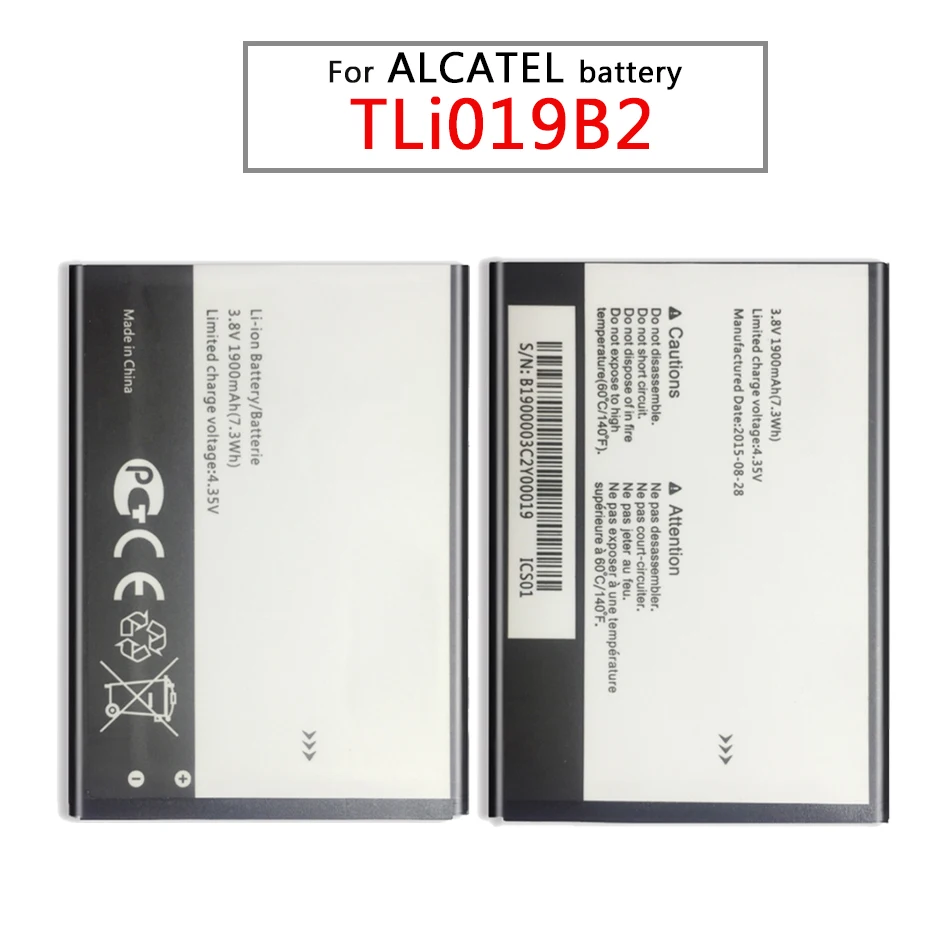 TLi019B2 For Alcatel One Touch POP C7 OT-7041 7041D Dual CAB1900003C2 1900mAh Cell Phone Battery | Мобильные телефоны и