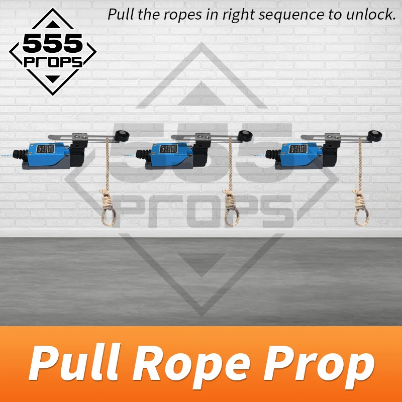 

555PROPS pull rope prop for real life escape room game pull rope in correct sequenece to unlock
