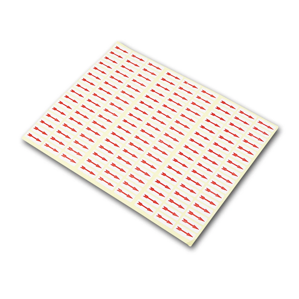 

Rectangle Red Arrows Unqualified Self Adhesive Label Stickers For Industry QC Quality Check Special Stickers Labels Retail