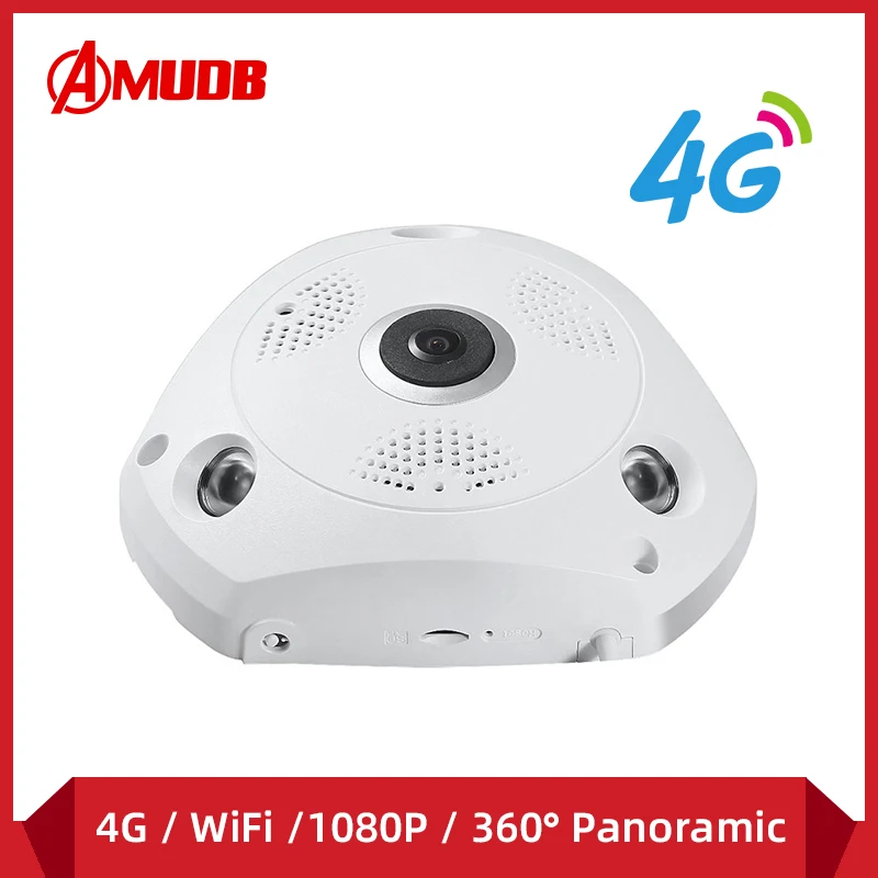 IP камера видеонаблюдения AMUDB 3 Мп 4G GSM SIM 360 °|Камеры видеонаблюдения| |