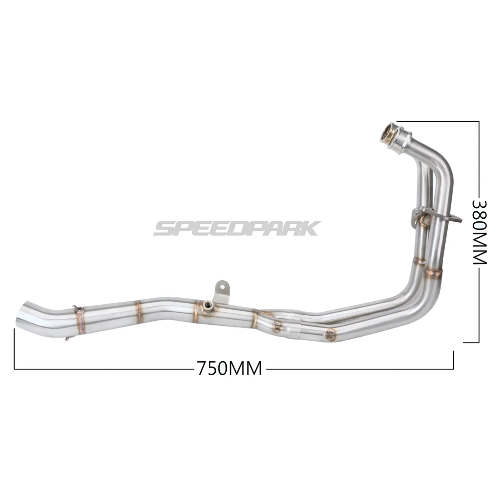 Мотоциклетная Соединительная средняя труба полная система выхлопа без шнуровки для Yamaha MT03 MT-03 YZF R3 R25 YZF-R3 YZF-R25 от до