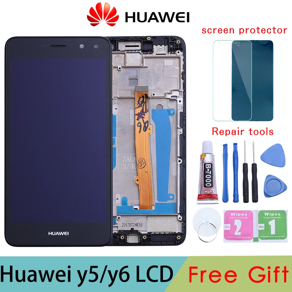 Prezzo Oro Bianco Nero Per Huawei Nova Giovane 4G LTE Y6 2017 Y5 2017 Display LCD + Touch Screen Digitizer Assembly MYA L11 MYA L41