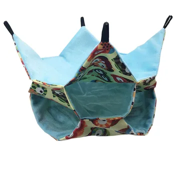 

Triple Layers Pet Cage Hammock Guinea Pig Bedding Cage for Small Parrots Squirrel Hamster DC120