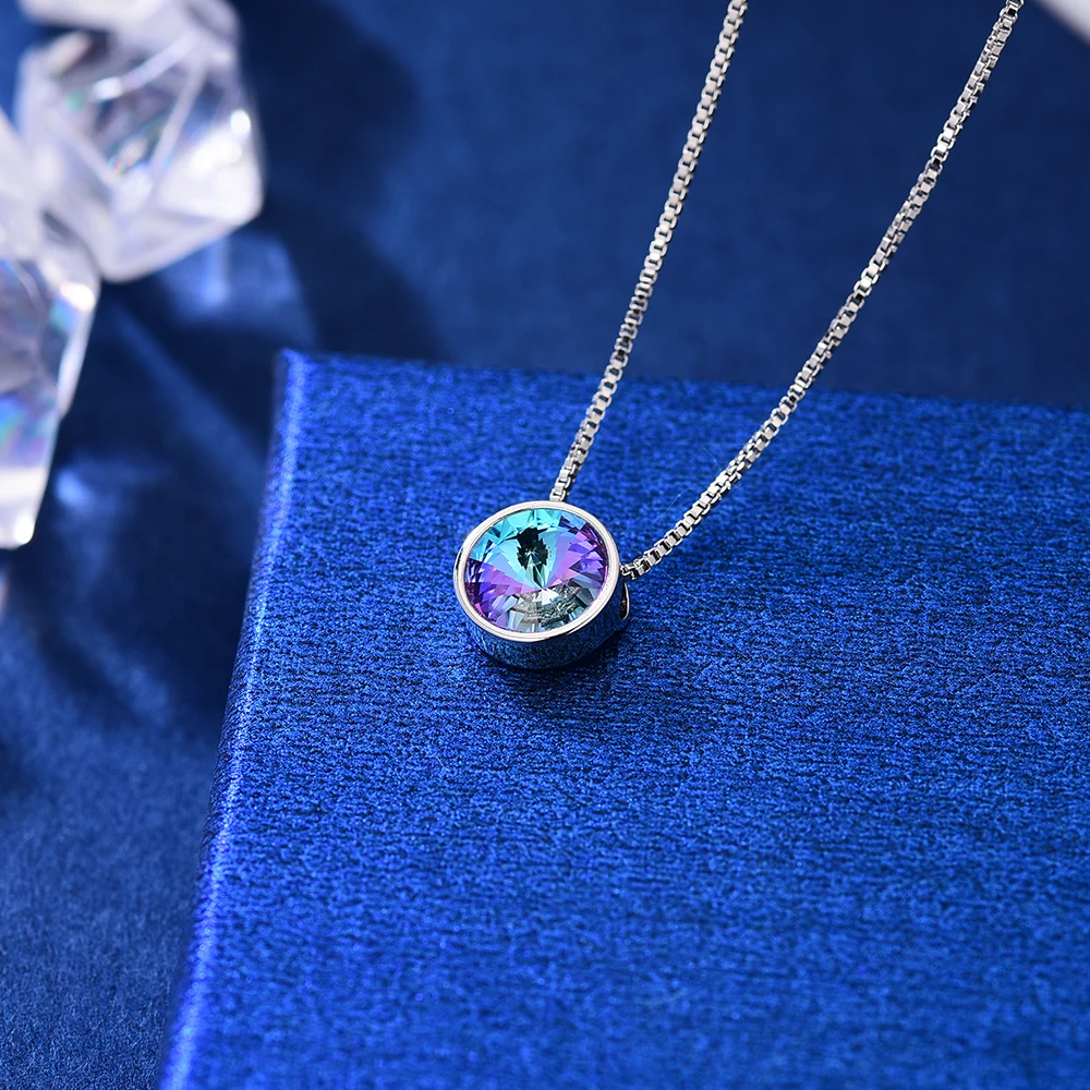 Ожерелье с круглой подвеской Malanda, оригинальное ожерелье с кристаллами Swarovski для женщин, новые модные свадебные украшения, подарок для мамы и девочки
