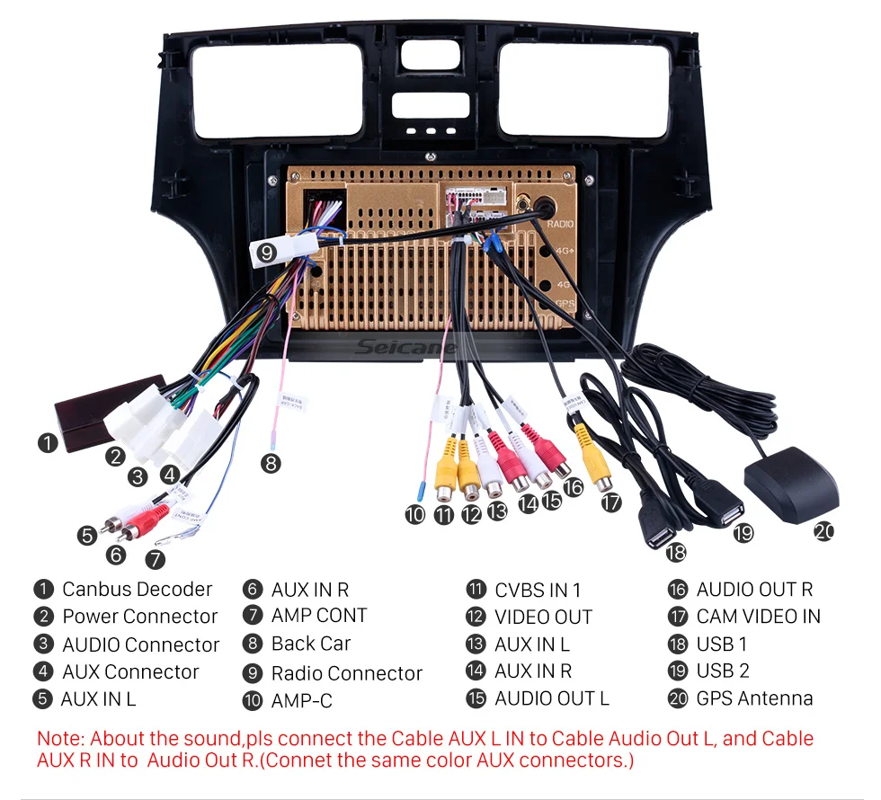 Clearance Seicane GPS Navi 9 inch Android 9.0 for 2001 2002 2003 2004 2005 Lexus with Steering Wheel Control DAB Car Multimedia Player 15