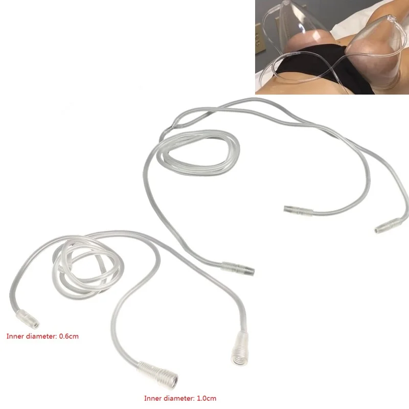 Y Shape Clear Soft Rubber Tube For Vacuum Breast Enlargement Machine Pump Suction Lifting Big Ass Buttocks Hip Butt Up Massage |