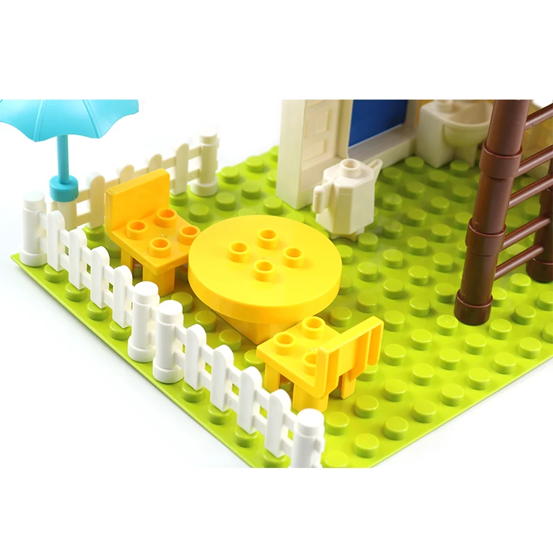 DIY Accessories Bricks Treehouse Base Plate Window House Sofa Furniture Large Particle Big Size Building Blocks Birthday Kid Toy