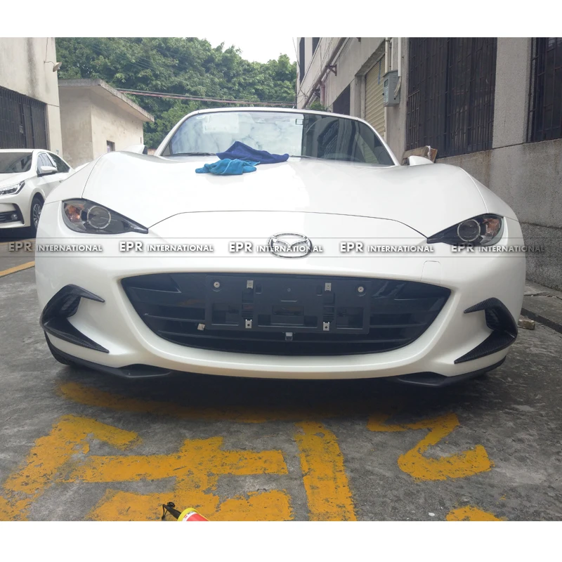 Подходит для mazda Miata MX5 RF ND RC углеродное волокно Передняя панель tuyere плюс декоративная противотуманная фара