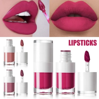 

High Quality Pudaier Liquid Lipstick 16 Color Small White Bottle Matte Lasting Non-Stick Waterproof for Woman Girl