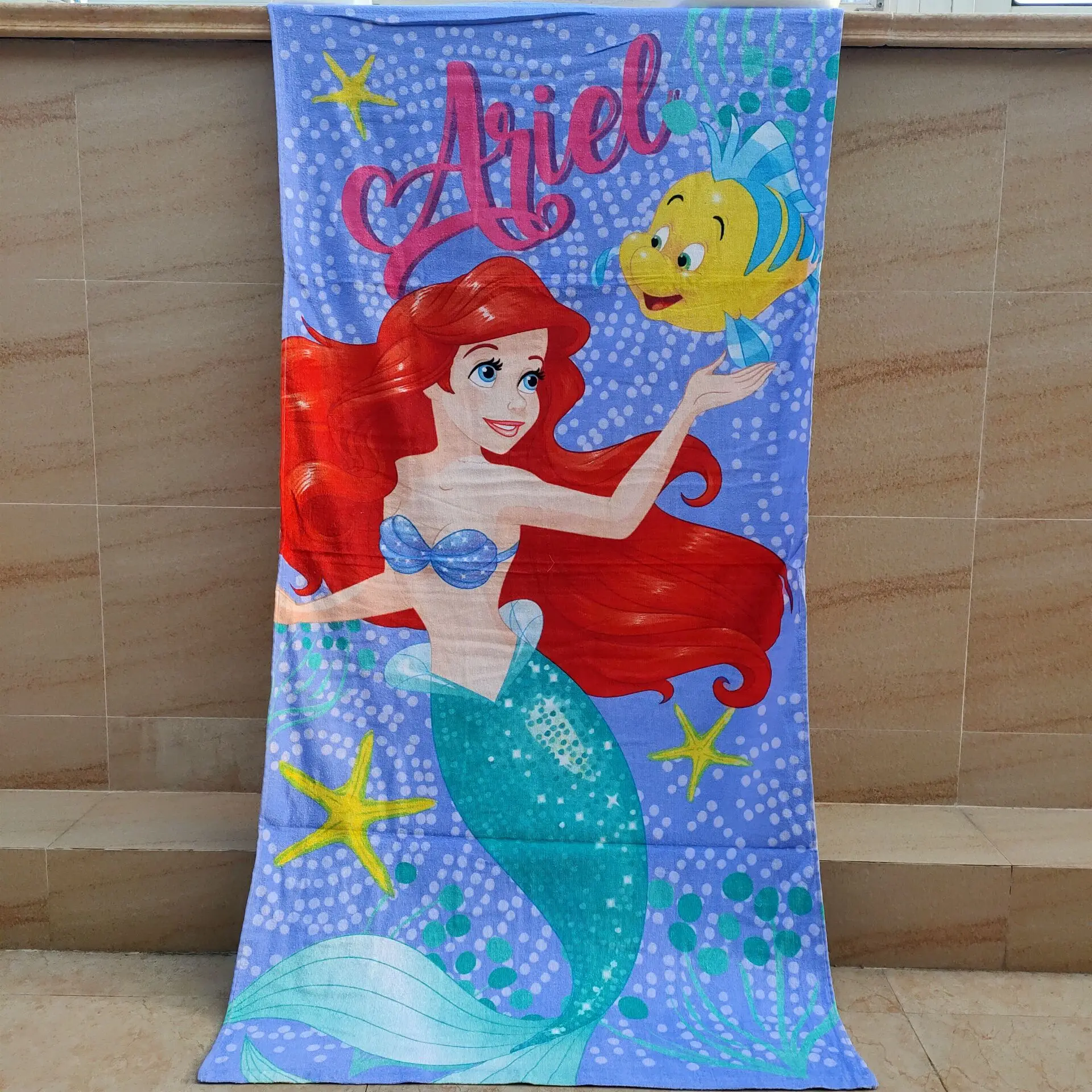 Disney детское впитывающее полотенце с рисунком Белоснежки быстросохнущее купальное полотенце банное полотенце с мультяшным принтом пляжное полотенце - Цвет: Princess 3