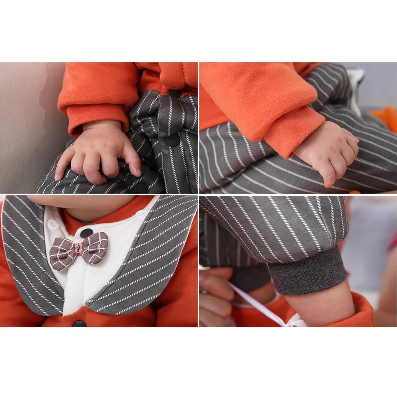 Koop Rusland Winter Baby Romper Voor Pasgeboren Jongen Kleding Peuter Baby Jumpsuit Overalls Dikke Warme Baby Jongens Rompertjes Baby Kleding