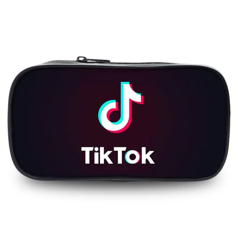 Tik Tok Pencil Case Kids Boys Girls Cartoon Pen Bag Students Pencil Box