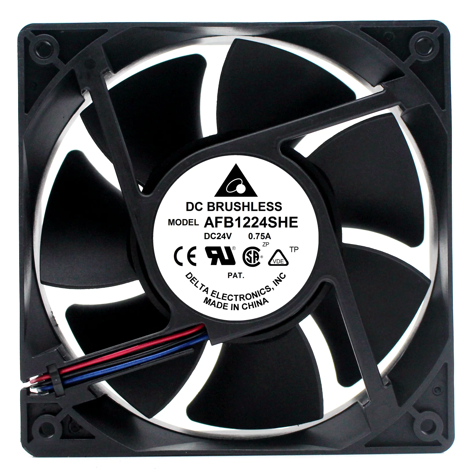 

Delta Electronics AFB1224HHE DC 24V 0.75A 120x120x38mm 3-Wire Server Cooling Fan