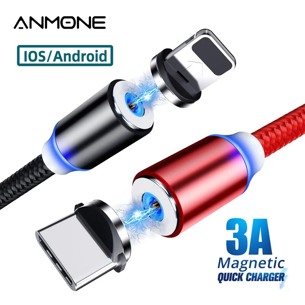 

Magnetic Cable Type C Micro USB Cable For Phone Android USB C Fast Charge Universal Magnet Cord Charging For IPhone Quick Wire