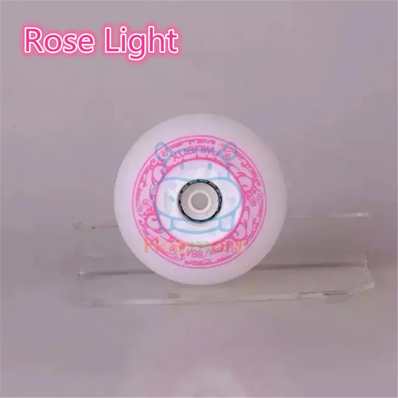 rose 208 Flints 88A светодиодный flash firestone spark skating wheel, 52 104 208 flints inline skate wheels, big fire than 90A wheel - Цвет: rose 208 Flints