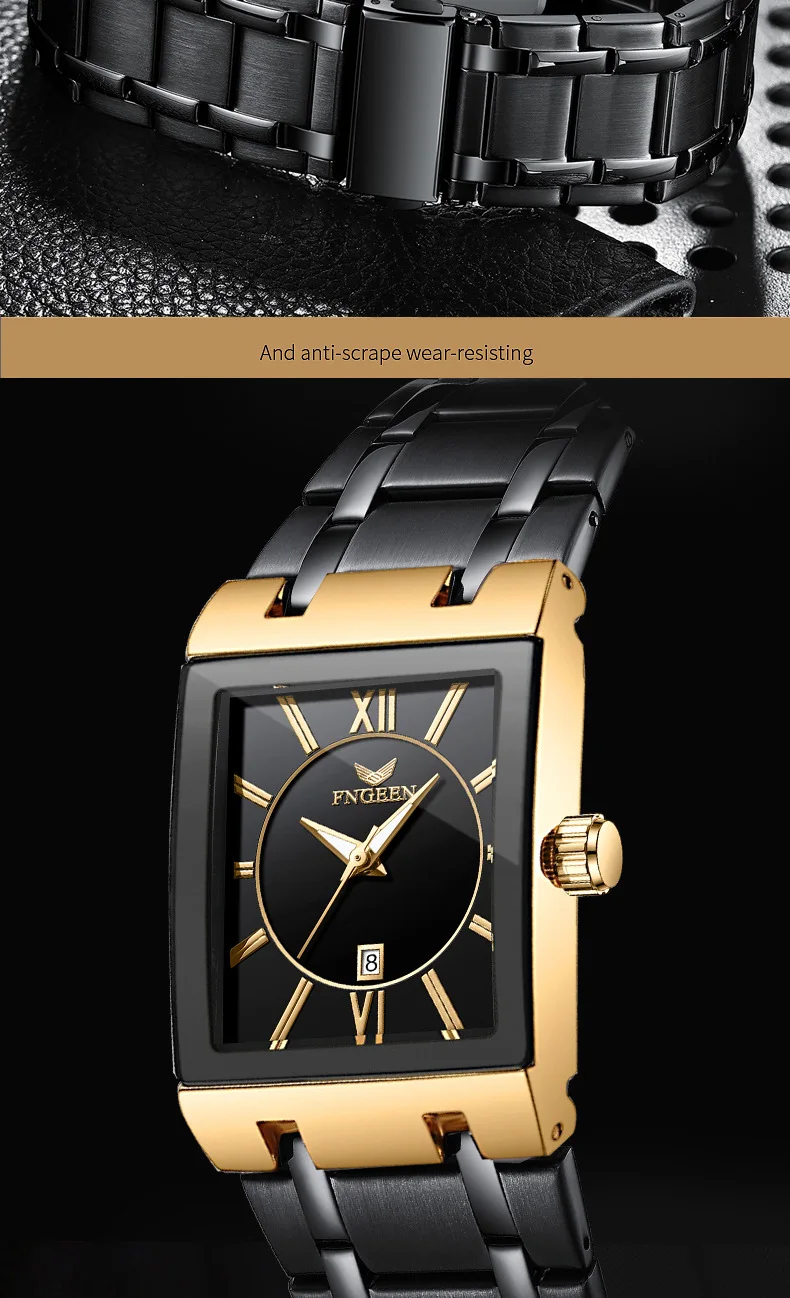 Square Men Watches 2022 Men's Quartz Wristwatches For Male Clock Top Brand Luxury Relogio Masculino Military Wrist Watches Meski
