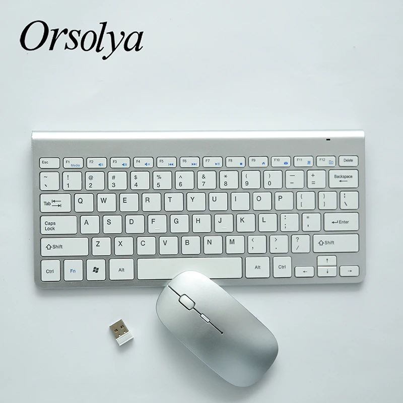 2.4G Wireless Keyboard and Mouse Mini Keyboard Mouse Combo Set For Laptop Desktop PC Office Supplie