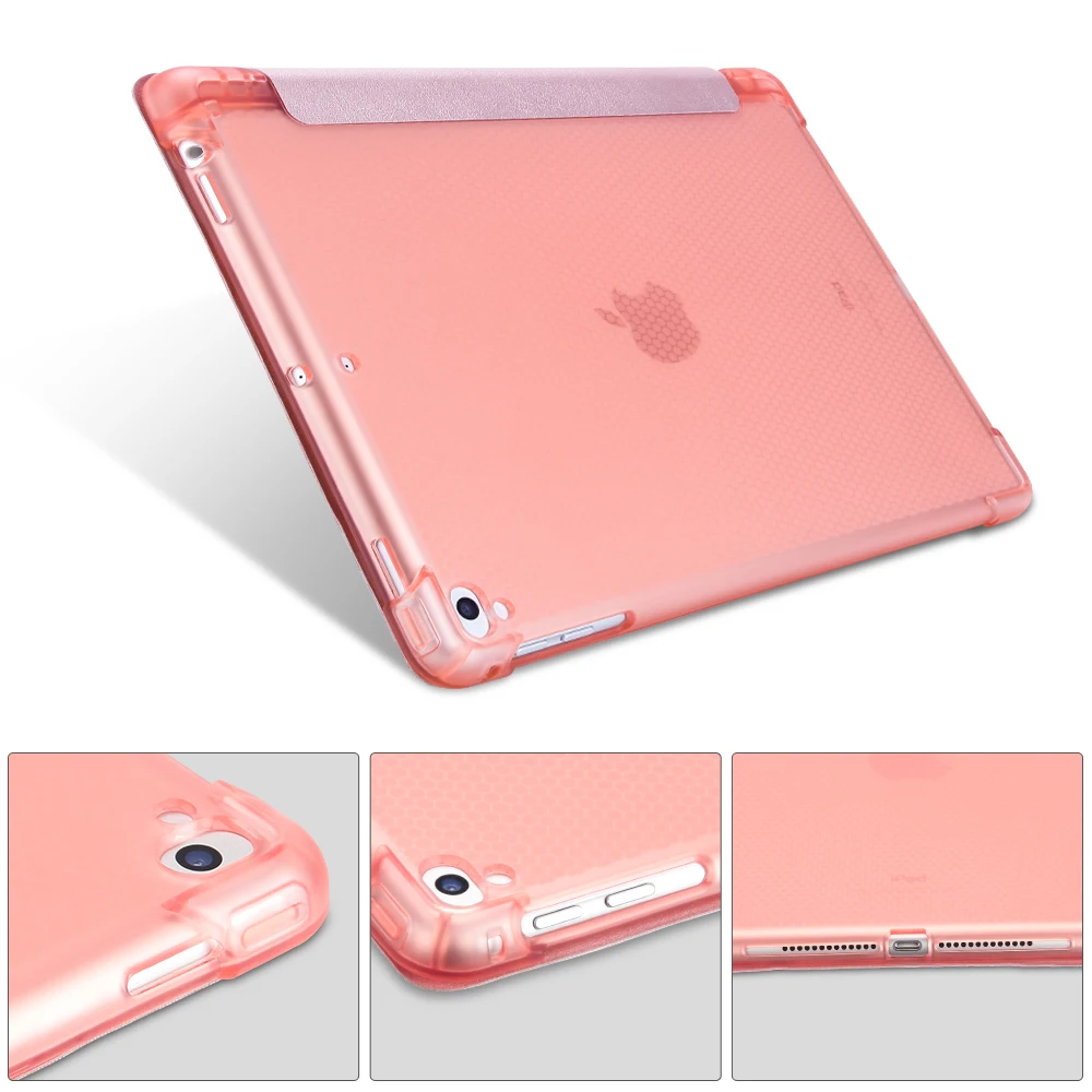 Для iPad Pro 9,7 чехол A1673 A1674 из искусственной кожи силиконовый чехол-Обложка для iPad Pro 9,7 чехол с держатель для карандаша Apple Pencil