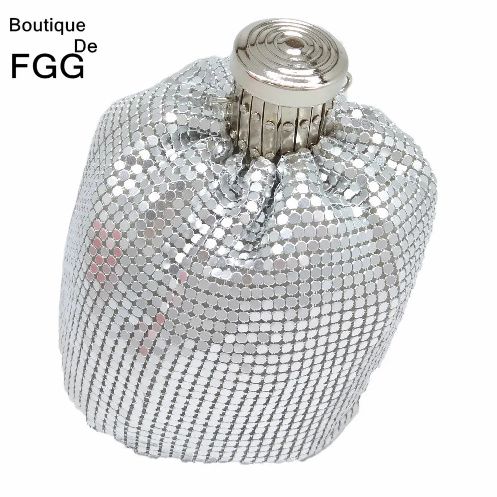 Женский мини кошелек Boutique De FGG алюминиевый Повседневный Кошелек сумочка для