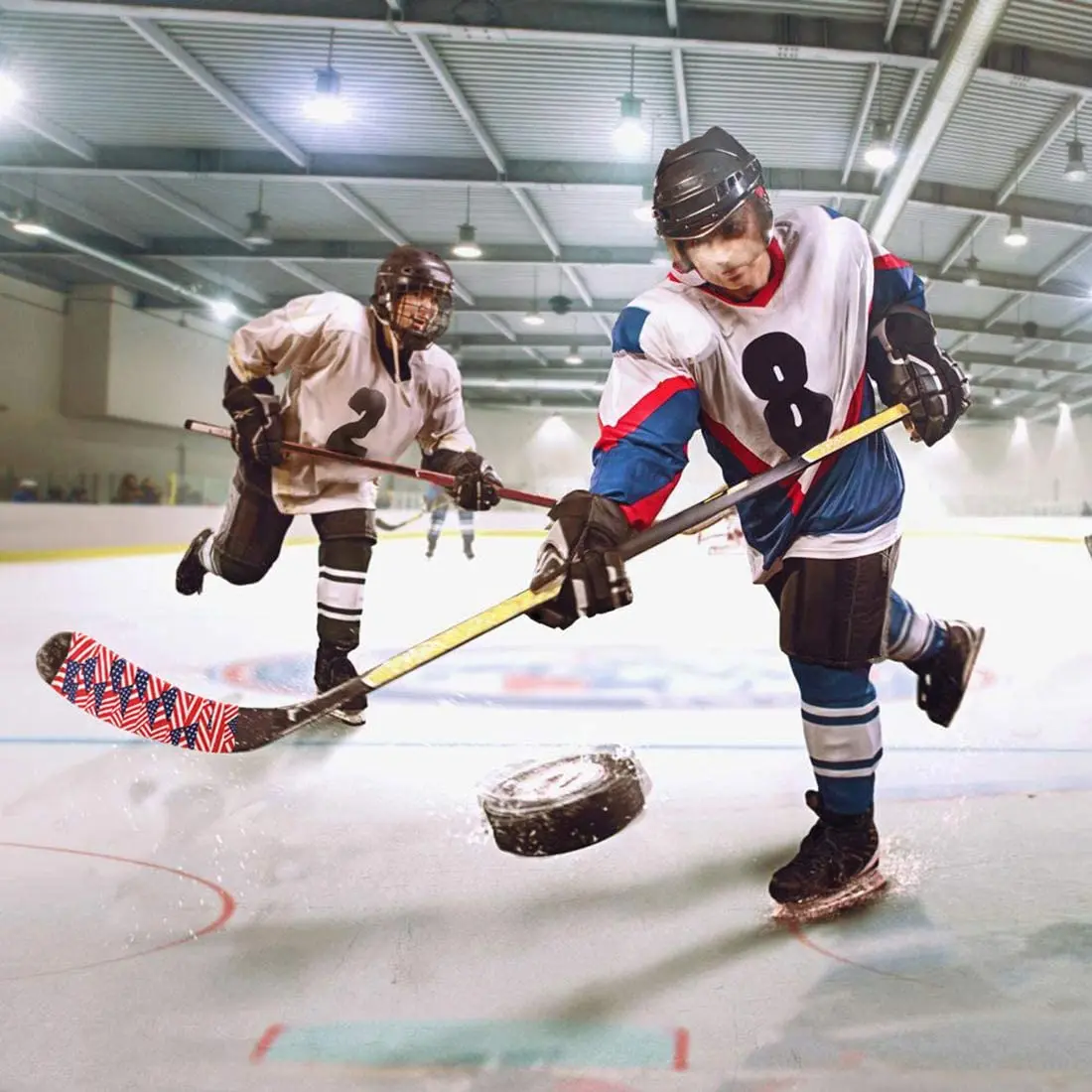 Rouleau de ruban adhésif coloré en coton pour hockey sur glace, anciers de  sécurité pour le sport, badminton et golf, 2.5cm x 25m, 3 pièces -  AliExpress