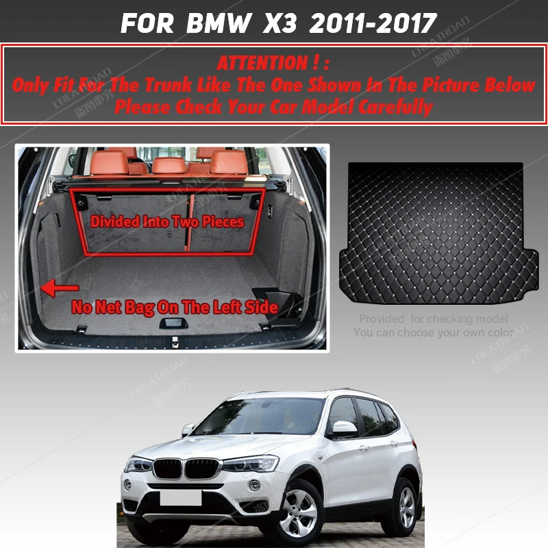 Kofferraum matte für BMW X3 F25 2011 2012 2013 2014 2015 2016 2017