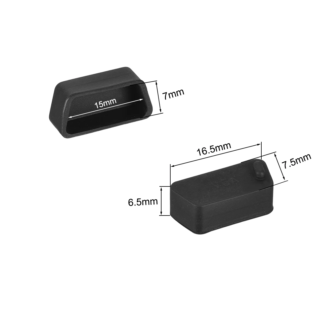 Rubber End Caps Bnc Port Protectors Usb Port Protector Uxcell 5pcs 15x7mm Silicone VGA Port Anti-Dust Stopper Cap Cover Black Dust Plug Port Protector For DB9 RS232