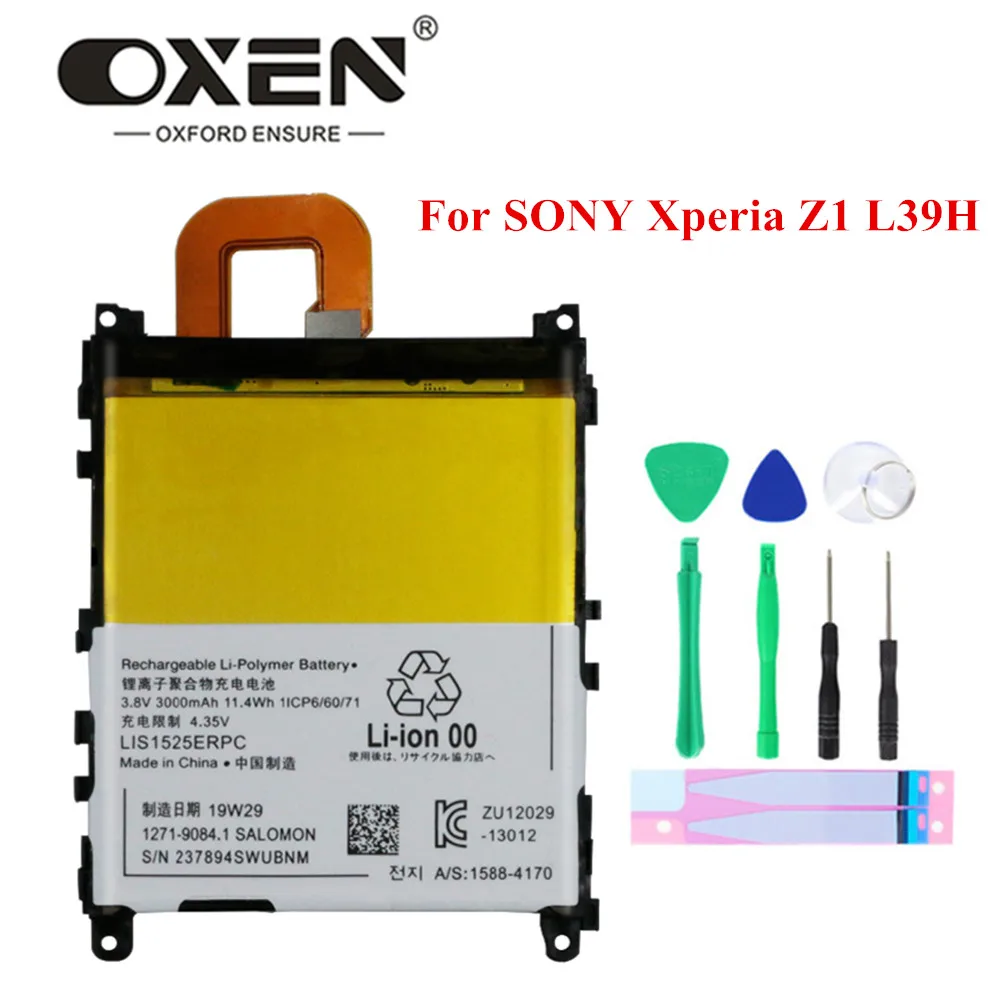 OXEN оригинальный аккумулятор 3100 мАч LIS1558ERPC для Sony Xperia Z3 L55T L55U D6653 D6603 D6633 D5803 D6616