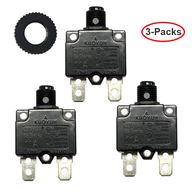 Over Current Protection Thermal Overload Protector Switch 1pc 98 Series 8A overload overcurrent protector