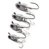 5PCS 3.5g-33g Jig Head Hook Fish Shape Carbon Steel  Head Fishing Hooks With Treble Fishing Hooks Soft Worm Fishing Accessories 2