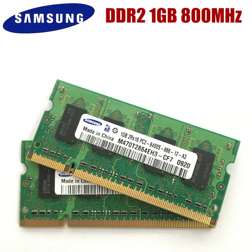 Модуль памяти для ноутбука SAMSUNG DDR2 ОЗУ 2 Гб 1 ГБ PC2 5300S 6400S 2G 1G 667 800 МГц|Оперативная