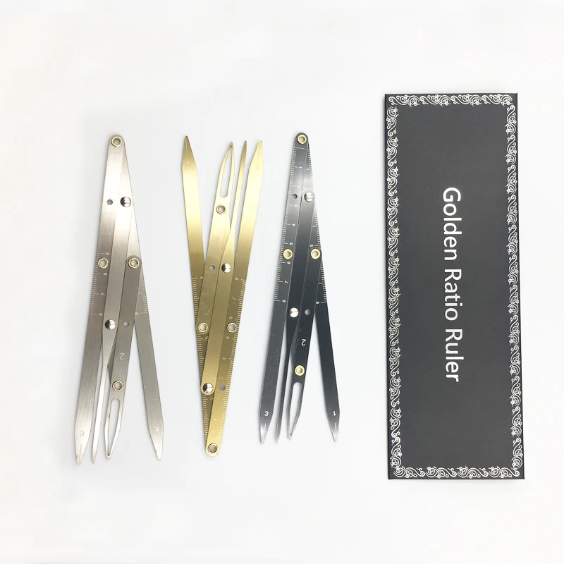 Microblading Accessories Eyebrow Ruler Stencil Stainless Steel for Permanent Makeup Supplies Golden Ratio Tattoo Measure Tools|Аксессуары