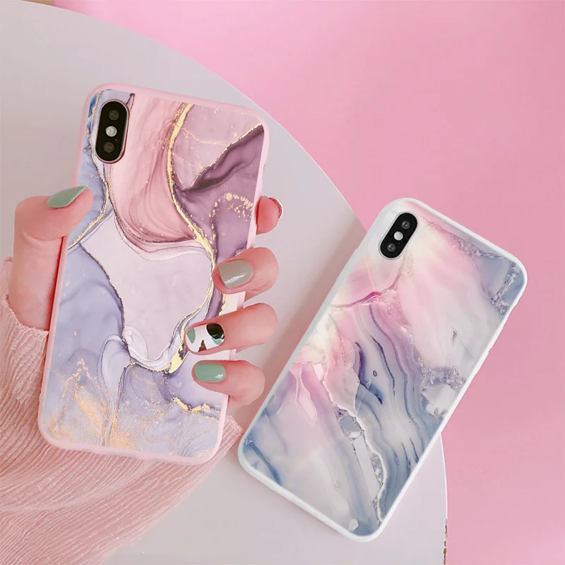Винтажный мраморный чехол для Samsung A7 A8 A9 2018 S20 FE S21 Ultra S10 S9 Plus A72 A52 A21S A41 A51 A71 A30 A70 A20E A31