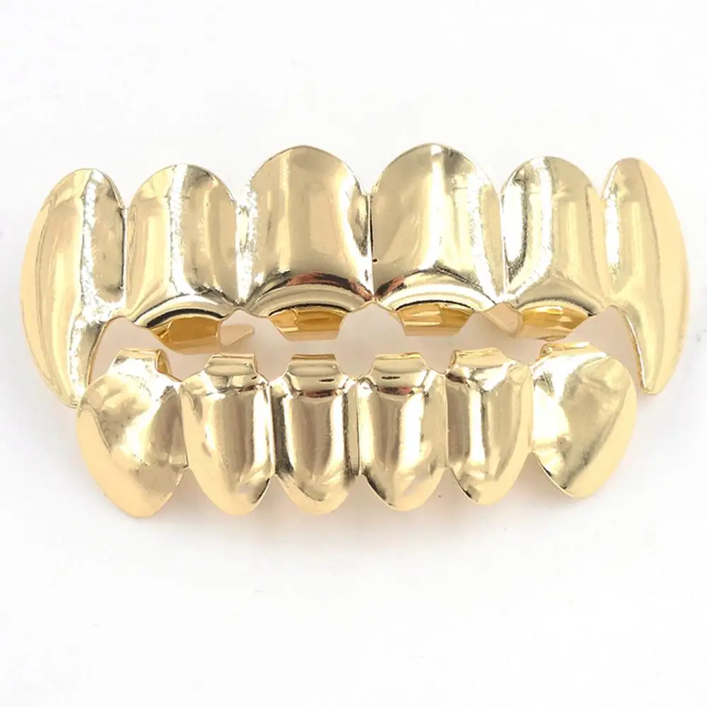 Ледяной Золотой зуб grillz хип-хоп ювелирное изделие для тела косплей подарок на