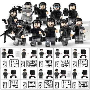 

Police City Dolls Building Blocks Toy with a Variety of Shapes Scenes for Children
