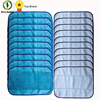 

10 Wet +10 Dry Mixed Microfiber Mopping Cloths for iRobot Braava 380 380t 320 Mint 4200 4205 5200 5200C Robot Replacement Clean