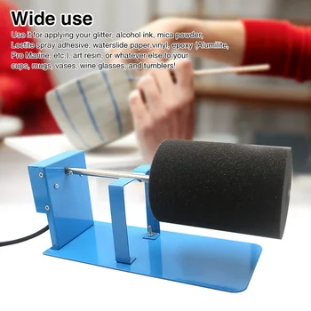 

Turning Tools For DIY Epoxy Crafts Silent Safety Switch Cuptisserie Professional Cup Rotator Glitter Tumbler Aluminum Alloy Home