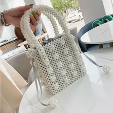 Высококачественная Женская Винтажная сумочка ручной работы с жемчугом, вечерняя сумочка с бисером, клатч, женская сумка, модная Роскошная сумочка