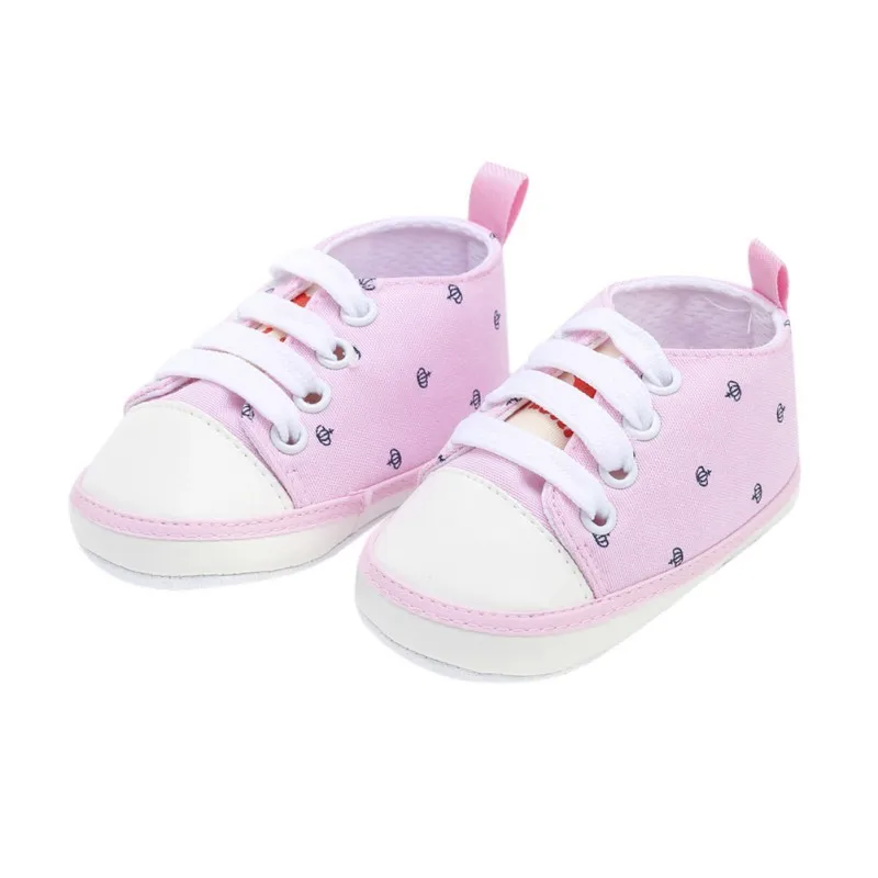 Сезон весна-лето-осень; обувь из искусственной кожи для маленьких девочек; Повседневная однотонная удобная обувь с мягкой подошвой в горошек - Цвет: Pink D