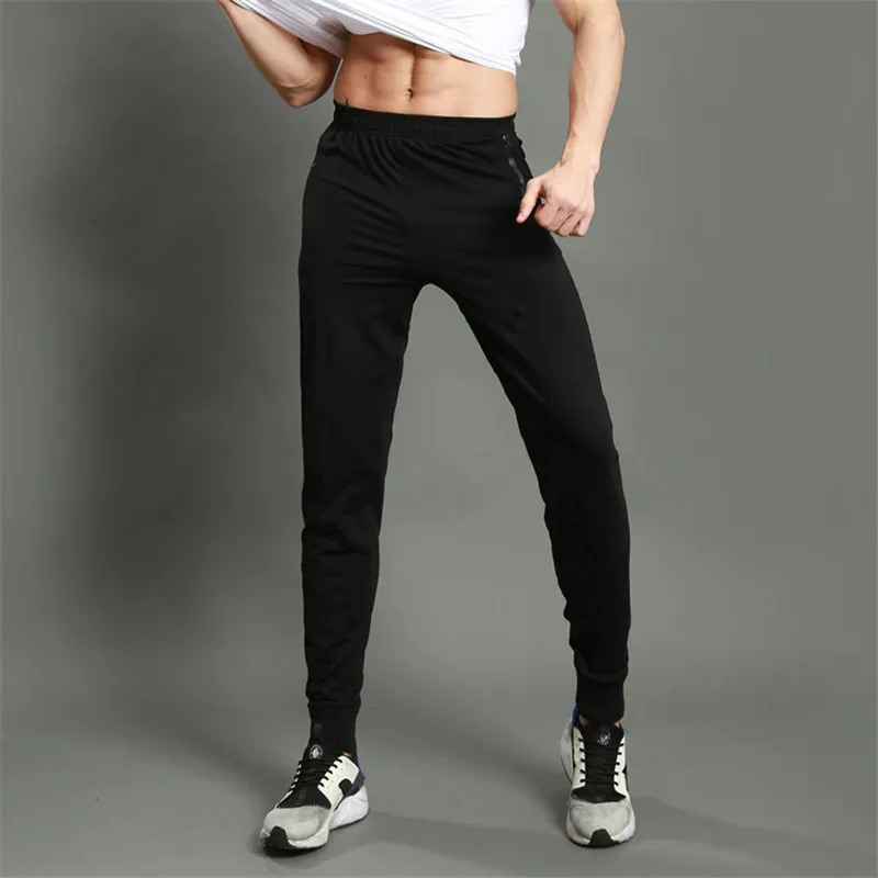 NEW Fashion Mens Running Pants High Quality Gym Sportswer Autumn Winter Leisure Harem Sweatpants Black Solid Skinny Trousers