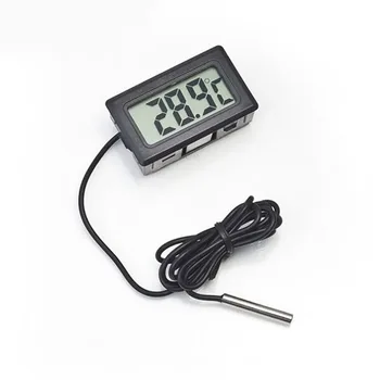 

Car Thermometer Car Ornaments LCD Display Digital Clock Car-Styling Temperature Gauge Meter For Fish Tank Refrigerator