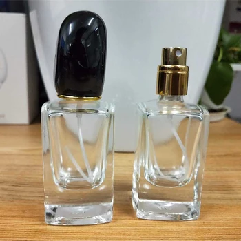 

30ml 50ml Transparent Thick Glass Refillable Atomizer Perfume Spray Bottle High-end Personality Liquid Empty Cosmetic Container
