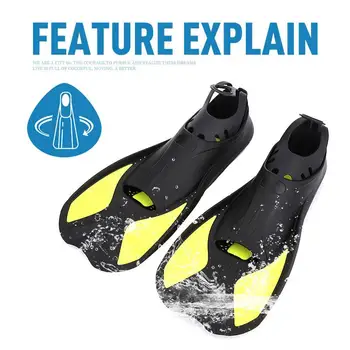 

Diving Fins Diving Shoes Training Foot 1 Pair Snorkelling Summer Flipper Sport Swimming Outdoor