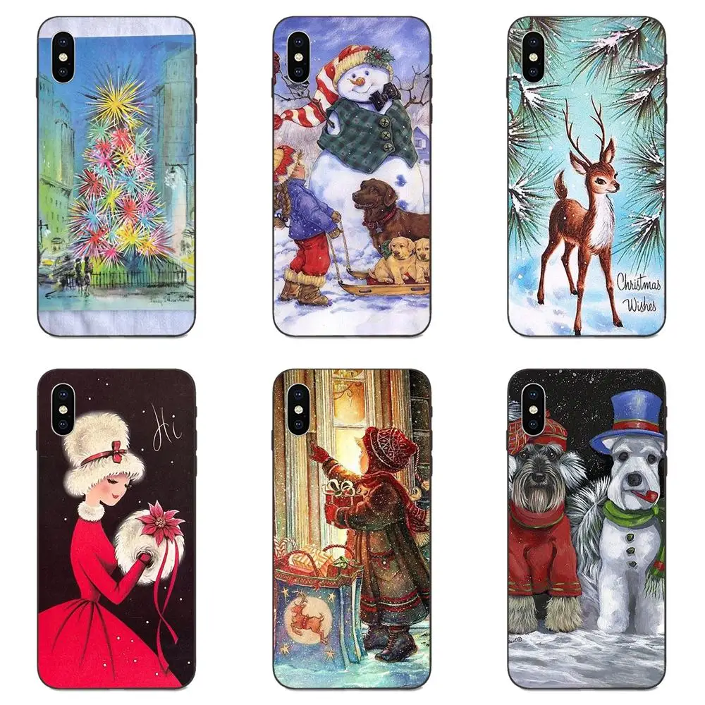 

Fashion Painted Christmas Cute For Huawei Mate 9 10 20 P8 P9 P10 P20 P30 Lite Mini Play Pro P smart Plus Z 2017 2019