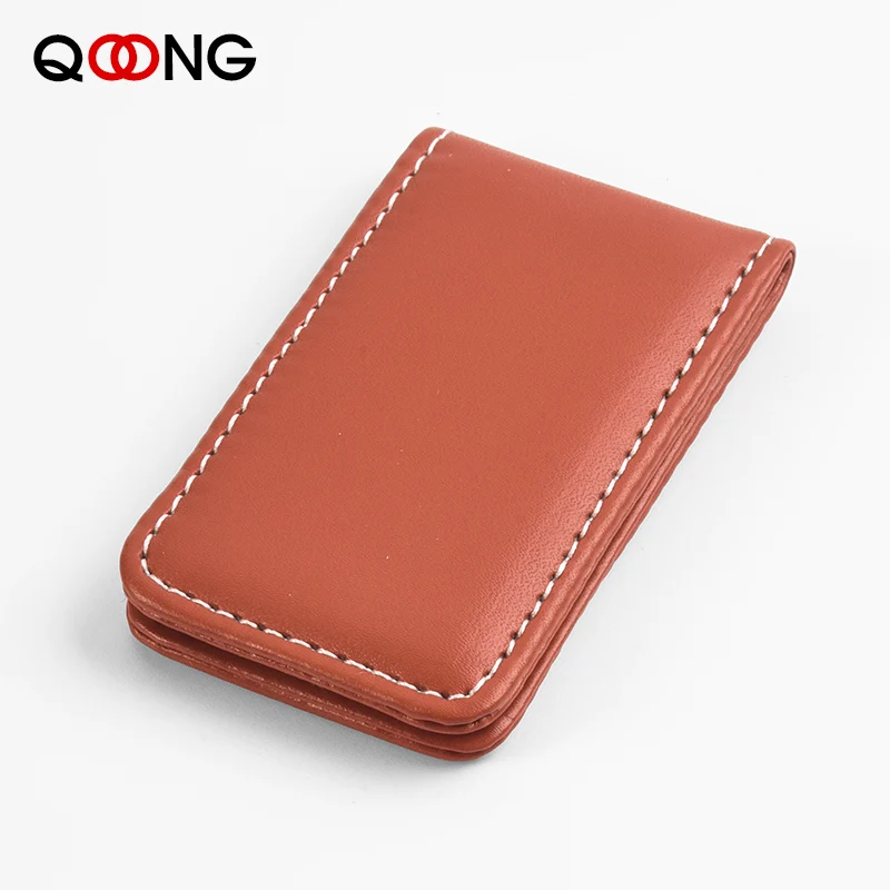 Lettering Strong Magnet Money Clip Wallet Slim Men Women Credit Card Cash Case Holder