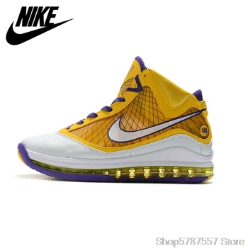 

Nike LeBron James 7 Retro men High-top Basketball Shoes Cushioning Gym Training Sneakers Boots Size40-46