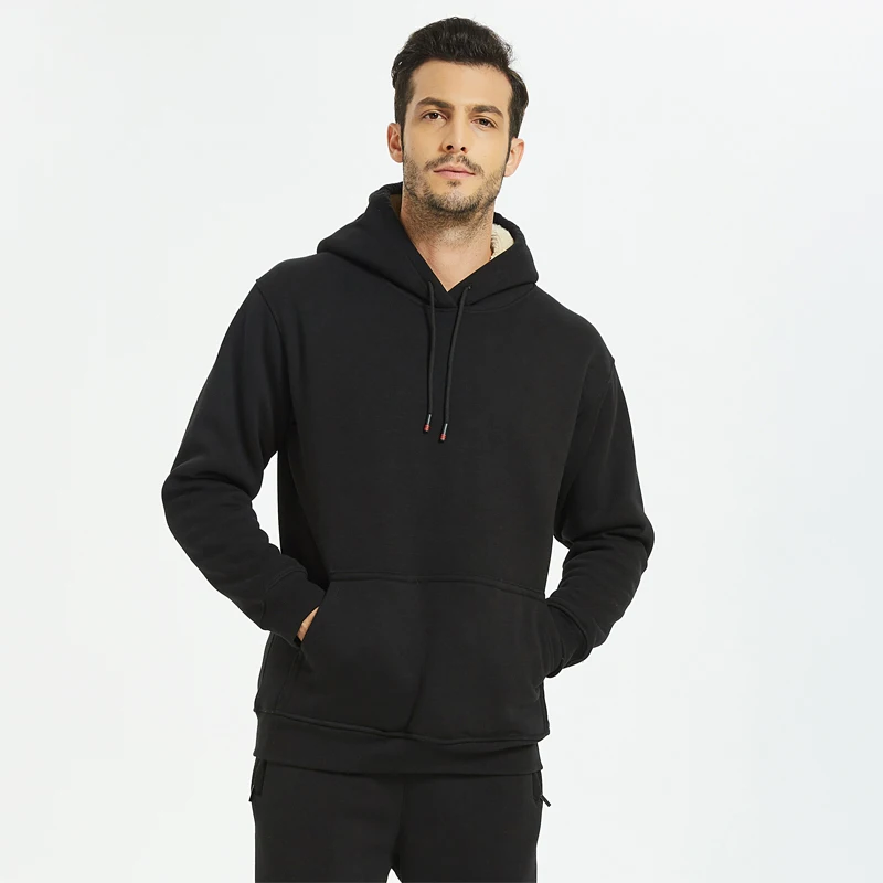 Warm Sport Suit Men sports Jogger 2Piece/Set Winter Sportsuit Thermal Hoodies Sets Fleece Tracksuit Windproof Gym Run Sportswear