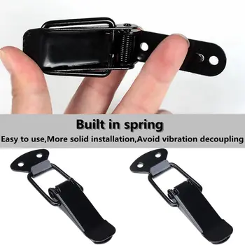 

4/8pcs Car Bumper Hood Fastener Clip Hasp Fixed Clamps Auto Security Hook Lock