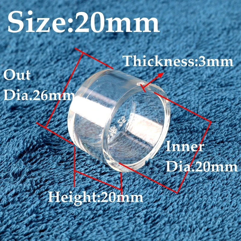 1~10Pcs 20/25/32mm Transparent Acrylic End Cap Pipe Connector Aquarium Fish Tank Water Supply Tube Plug Garden Joint Fittings 
