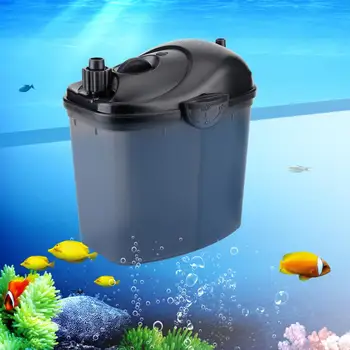 

ABS External Filter with Brackert with Biochemical Cotton Ceramic Ring Activated Carbon for Fish Aquarium CN 220V